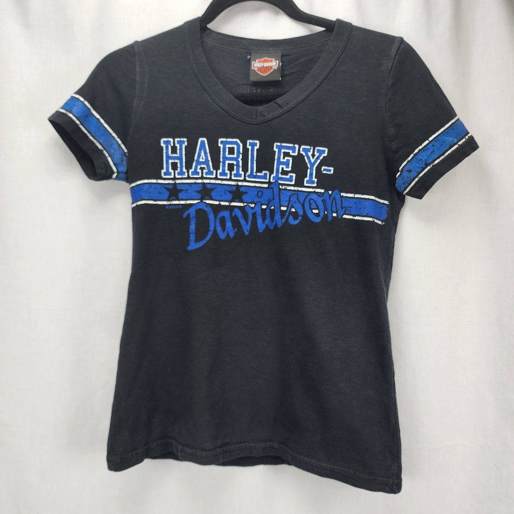 Harley-Davidson Women's Black TShirt Tee Top Size Small